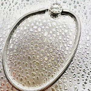 Gnoce Classic Stainless Steel Charm Bracelet 7.5”